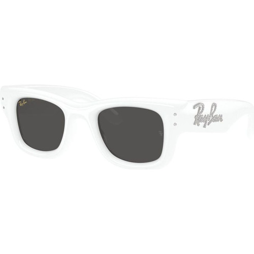 Ray-Ban Wayfarer Puffer RB4940B White Strass Dark Grey Angle