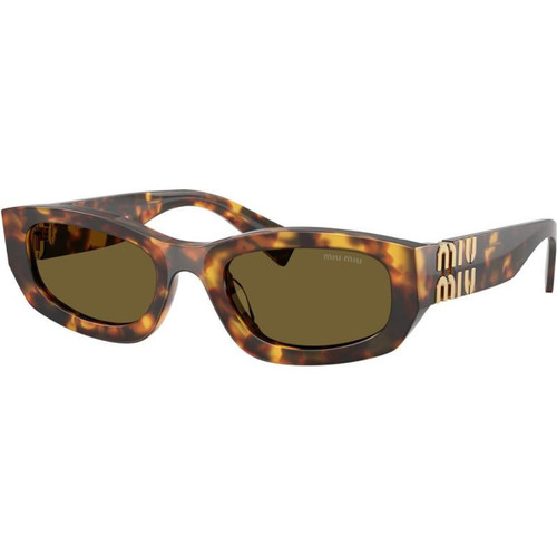 Miu Miu MUB04SF Honey Havana Dark Brown Angle
