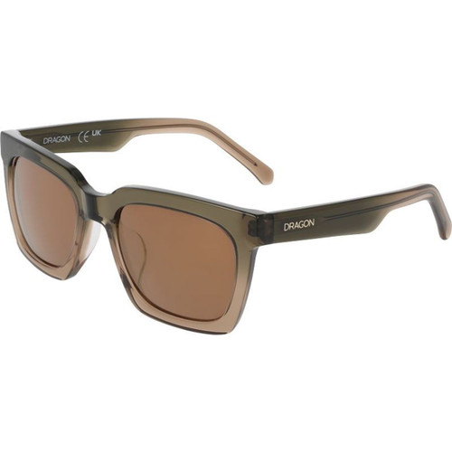 Dragon Eyewear Cairo Mineral Pebble Ombre Brown LL Angle