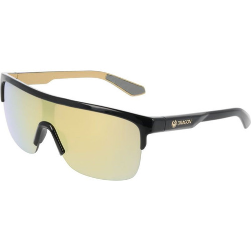 Dragon Eyewear Slotted Black Gold LL Ionised Angle