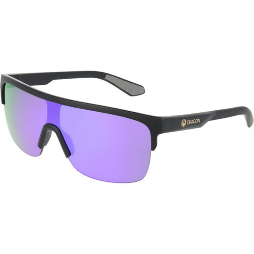Dragon Eyewear Slotted Black Purple LL Ionised Angle