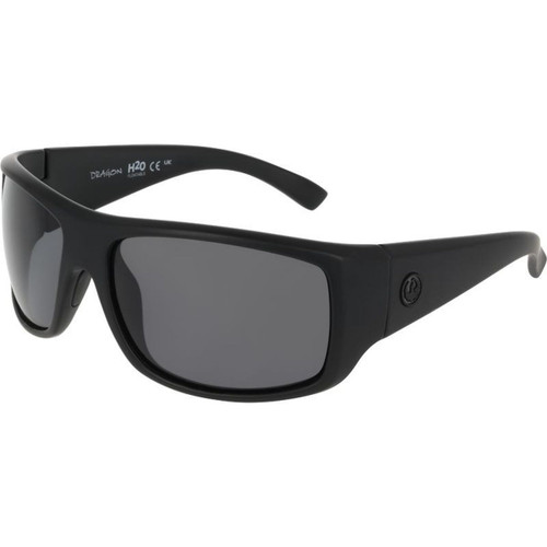 Dragon Eyewear Vantage 2.0 Matte Black H2O Smoke Polarised Angle
