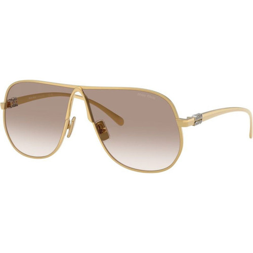 Miu Miu MUA56S Gold Brown Clear Gradient Angle