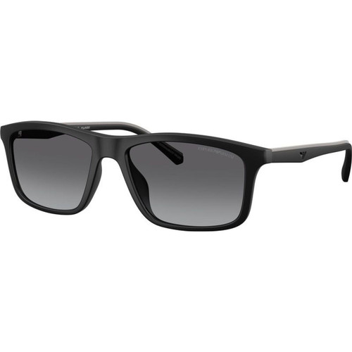 Emporio Armani EA4257U Matte Black Grey Polarised Angle