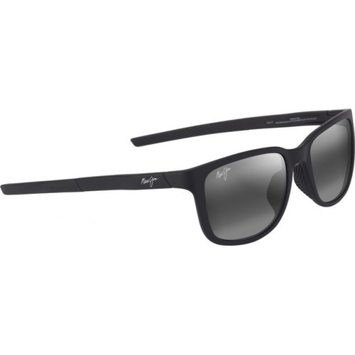 Maui Jim Akala Matte Black Neutral Grey Polarised Angle