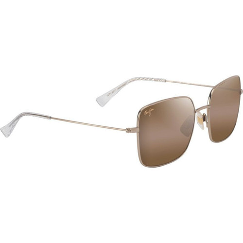 Maui Jim Lipine Shiny Light Gold HCL Bronze Polarised Angle