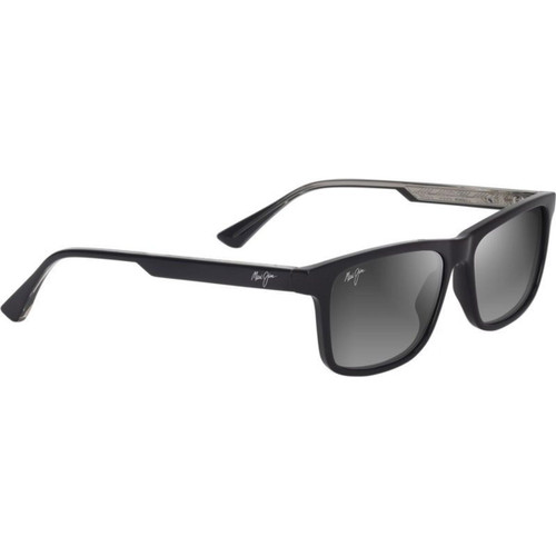 Maui Jim Okina Black Neutral Grey Polarised Angle