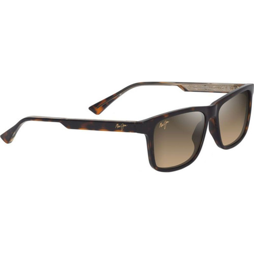 Maui Jim Okina Dark Havana HCL Bronze Polarised Angle