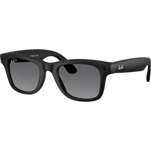 Ray-Ban Smart Glasses Meta Wayfarer Gen 2 RW4012 Matte Black Graphite Polarised Angle