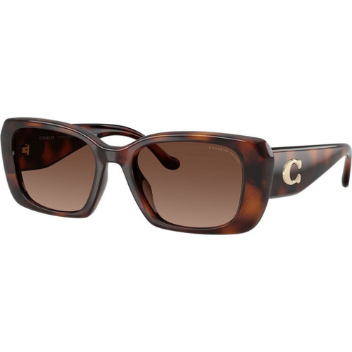 Coach HC8435U Tortoise Brown Polarised Angle