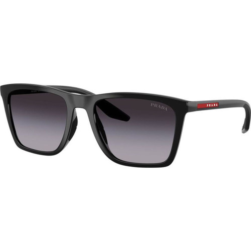 Prada Linea Rossa PSB08S Black Grey Gradient Angle