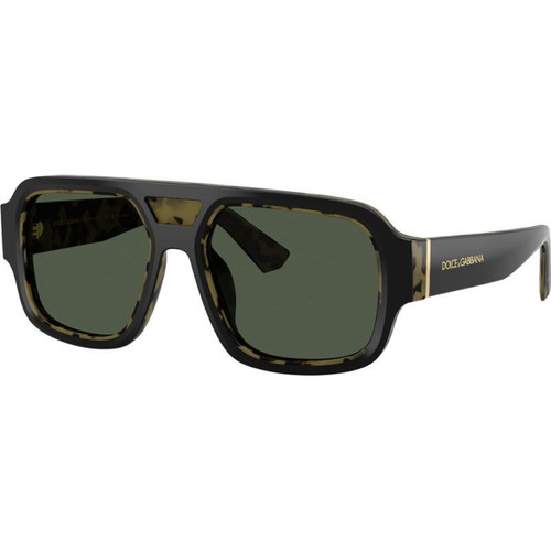 Dolce & Gabbana DG4516 Black Yellow Havana Green Polarised Angle