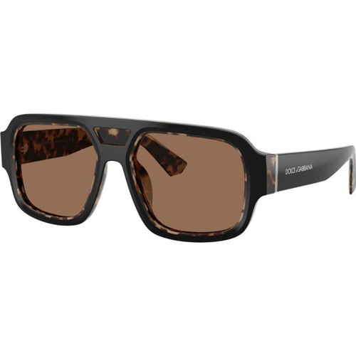 Dolce & Gabbana DG4516 Black Red Havana Brown Angle