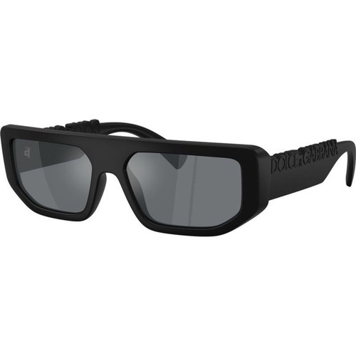Dolce & Gabbana DG6203 Matte Black Grey Black Mirror Angle