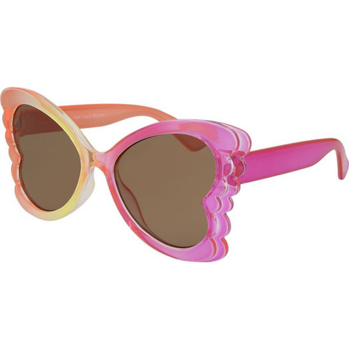 Just Sunnies Kids 7448 Bright Rainbow Brown Angle