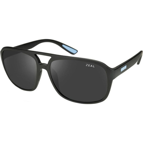 Zeal Optics Rangely Matte Black Grey Polarised Angle