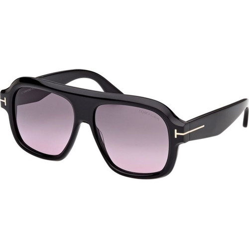 Tom Ford Rhonda 02 FT1324 Black Smoke Gradient Angle