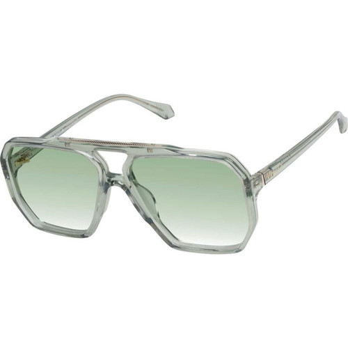 Valley Eyewear Rodeo Transparent Sage Light Green Gradient Angle