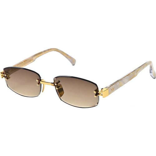 AM Eyewear Georgie Milos Brown Gradient Angle