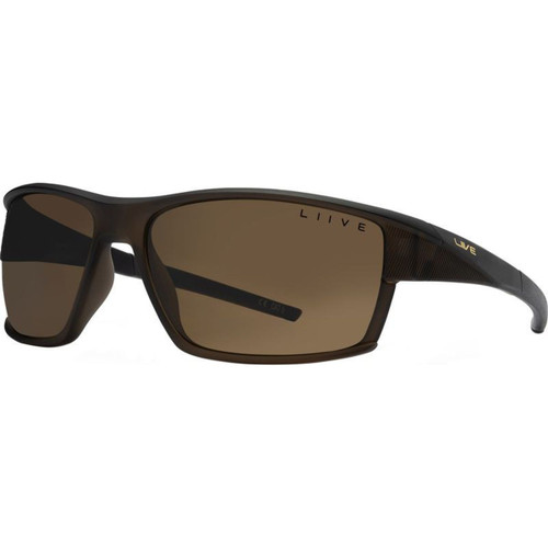 Liive Ignite X Matte Army Brown Polarised Angle
