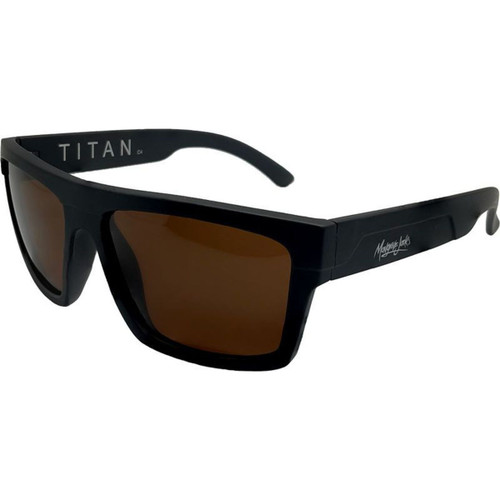 Mangrove Jacks Titan Matte Black Brown Polarised Angle