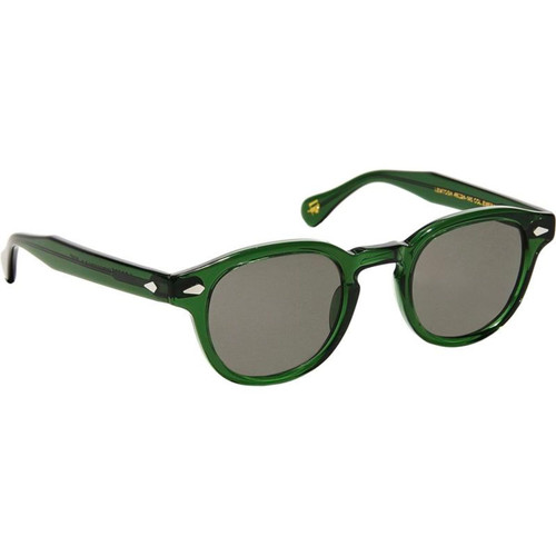 Moscot Lemtosh Emerald Green Grey Glass Angle