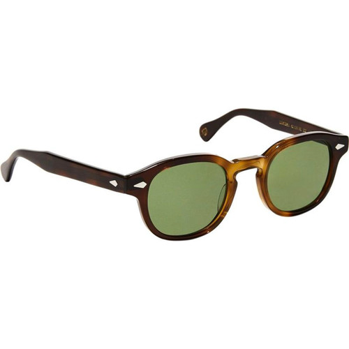 Moscot Lemtosh Tobacco Calibar Green Glass Angle