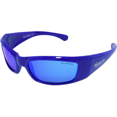 Mangrove Jacks Kids 063 Neon Blue Ice Blue Mirror Polarised Angle