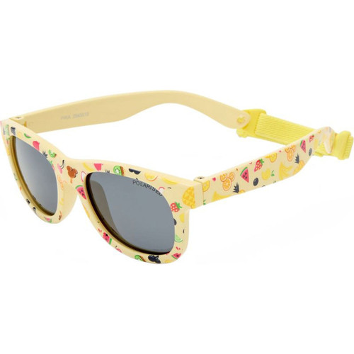 Cancer Council Kids Pika Yellow Smoke Polarised Angle