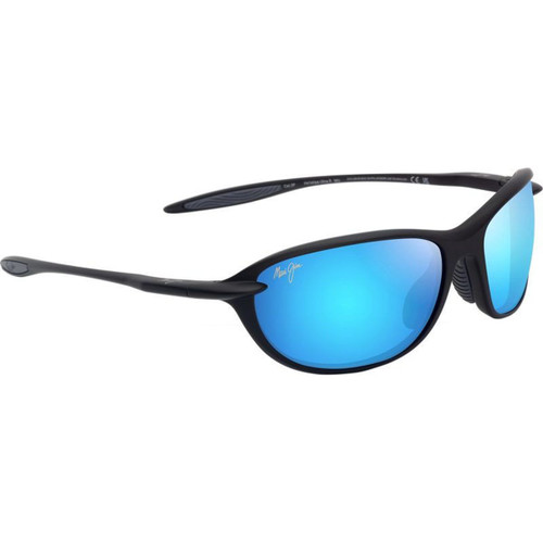 Maui Jim Ho'okipa Ultra R Matte Black Blue Hawaii Polarised Angle