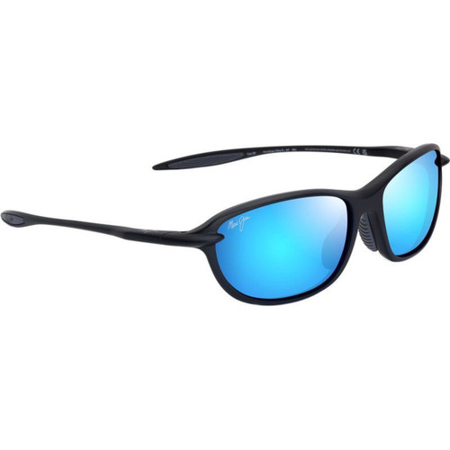 Maui Jim Ho'okipa Ultra R Alt Fit Matte Black Blue Hawaii Polarised Angle