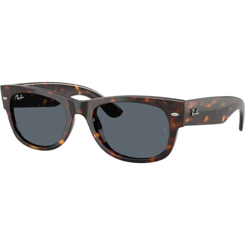 Ray-Ban Mega Wayfarer II RB0832S Havana Blue Glass Angle