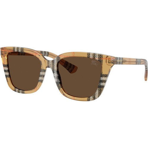 Burberry BE4487 Check Sand Dark Brown Angle