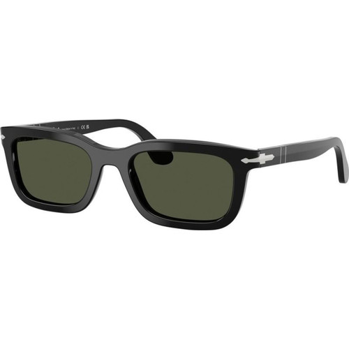 Persol PO3396S Black Green Glass Angle