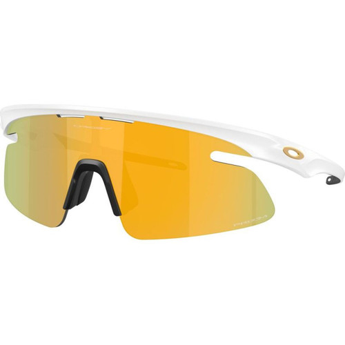 Oakley RSLV Lite Matte White Prizm 24k Angle