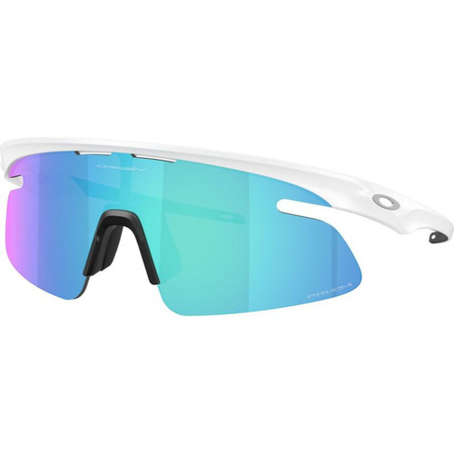 Oakley RSLV Lite Matte White Prizm Sapphire Angle