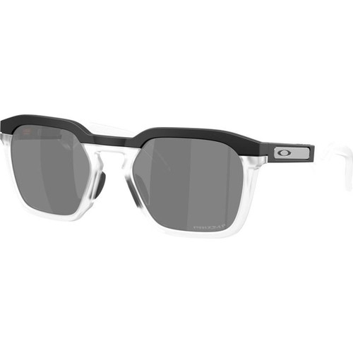 Oakley HSTN SQ Matte Black Prizm Black Polarised Angle