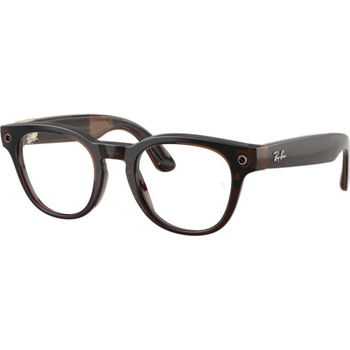 Ray-Ban Smart Glasses Meta Scriber Optics (Gen 2) RW7002 Transparent Umber Clear Angle