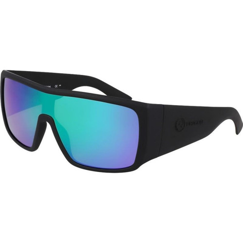 OUTLET Dragon Eyewear Rocker (O) Matte Black Green LL Polarised Angle
