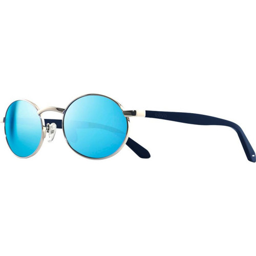 Revo Vintage Oval Chrome H2O Blue Polarised Glass Angle