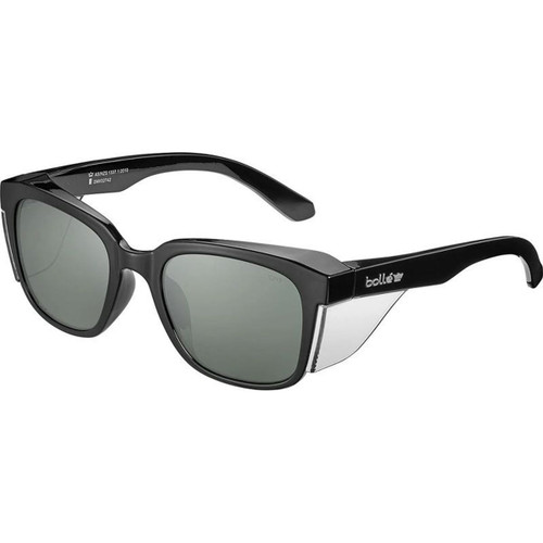 Bolle Safety STKS 410 Gloss Black Smoke Polarised Angle