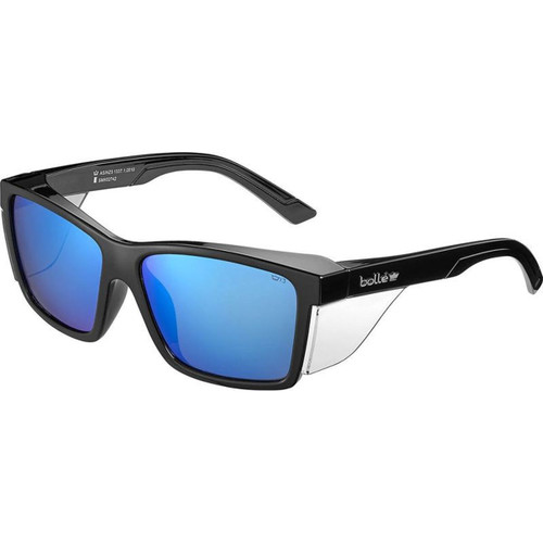 Bolle Safety STKS 420 Gloss Black Cobalt Flash Polarised Angle
