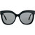 Bask Eyewear Luna Shiny Black and Beige/Grey Polarised Front