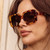 Bask Eyewear Lola Honey Tort/Brown Gradient Polarised Front Face