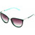 Locello Sorella Dark Brown Blue Sunglasses Angle Image