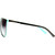 Locello Sorella Dark Brown Blue Sunglasses Temple Image