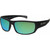 Mako Escape Matte Black/Glass HD Rose Green Mirror Polarised Lenses