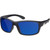 Mako Edge Matte Black/Glass HDIR Blue Mirror Polarised Lenses