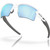 Oakley Flak 2.0 XL White Prizm Deep Water Polarised Angle