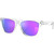 Oakley Frogskins Polished Clear Prizm Violet Angle